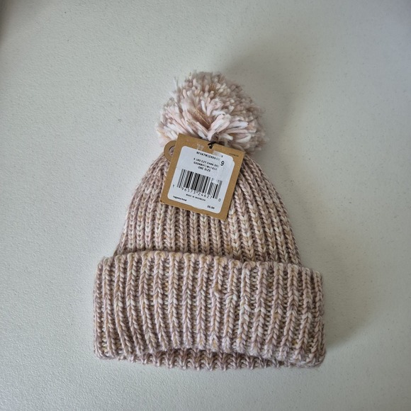The North Face Other - North Face Hat Beanie Kids One Size Pink Multi Color‎ Knit Pom Cozy Winter New